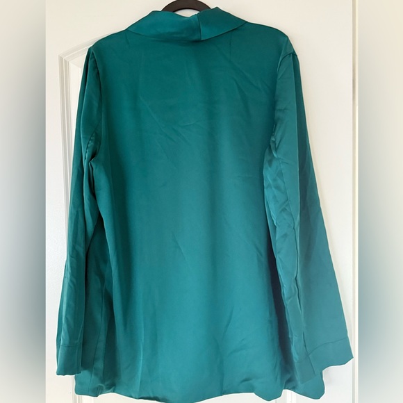 NWT Show Me Your Mumu Felix Blazer – Emerald Green Luxe Satin (XL) - Picture 3 of 3